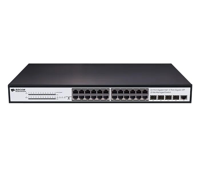24 Port managed PoE Switch