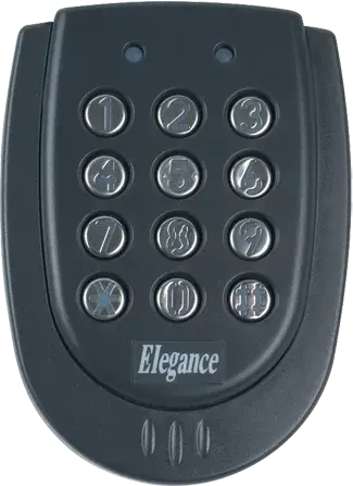 Password- and card-based control unit