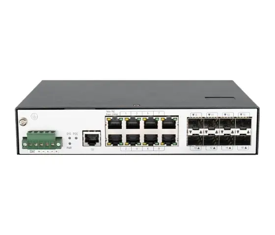 8 Port managed Industrial PoE Switch