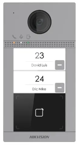 Video intercom two-button door station (Wi-Fi, card with Reader)