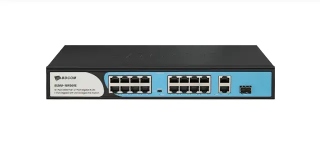16 Port Unmanaged PoE Switch