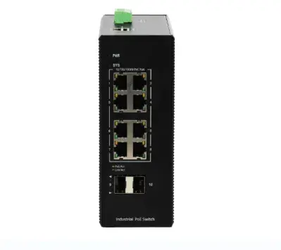 8 Port managed Industrial POE Switch