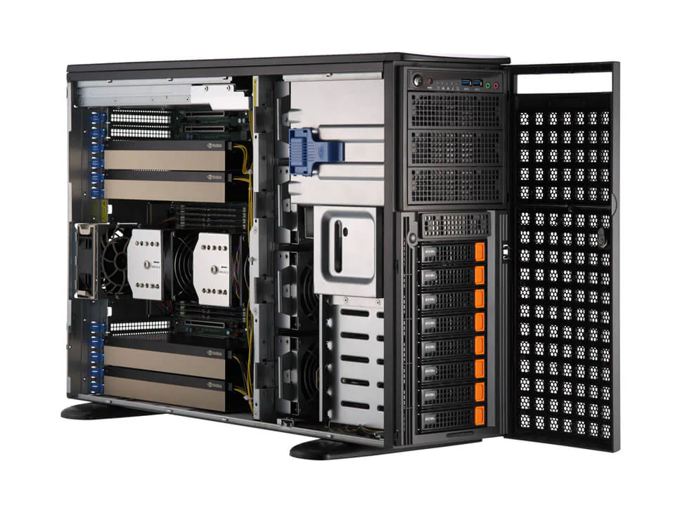 Supermicro Dual Intel GPU SuperServer / Workstation SYS-741GE-TNRT